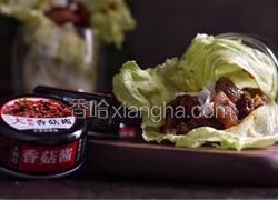 香菇酱烤肉菜包饭