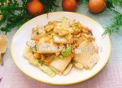 鸡蛋包菜炒年糕