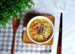 杂蔬蛋花面