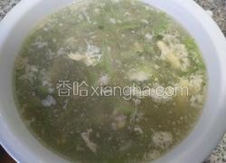 丝瓜粉丝鸡蛋汤