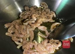 韮菜苔炒肉丝的做法图解4