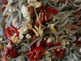 鸡蛋虾仁红椒粉丝面（中氏龙卷风面）