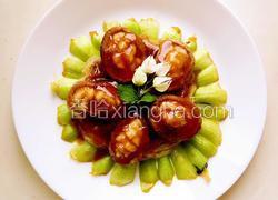 素鲍鱼，烧油菜心