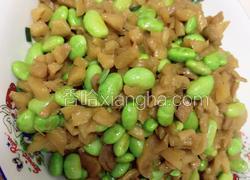 萝卜条炒毛豆