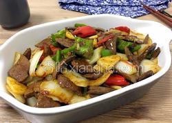 白菜梗炒猪肝