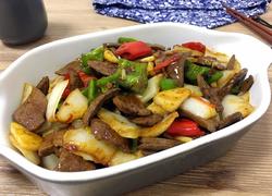 白菜梗炒猪肝