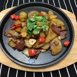 腊肉铁板烧土豆的做法[图]