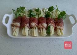 牙签肉金针卷的做法图解4