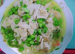百叶肉末炒青豆子
