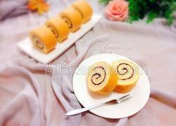 蓝莓酱蛋糕卷