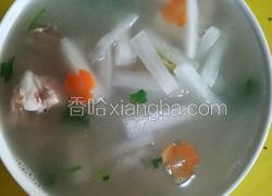 白萝卜排骨汤