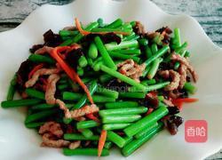 蒜苔炒肉丝的做法图解5