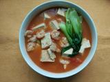 西红柿豆腐虾仁汤的做法[图]