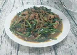肉末油麦菜炖粉条豆泡