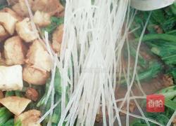 肉末油麦菜炖粉条豆泡的做法图解4