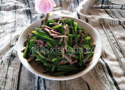 韭菜花炒牛肉