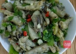 青红椒炒鸡脚的做法图解4