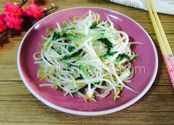 绿豆芽炒小白菜