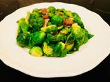 蒜蓉腊肉香炒抱子甘蓝(Brussels Sprouts）