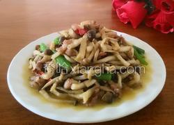 茶树菇炒肉丝