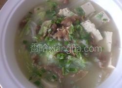 白菜豆腐羊肉卷