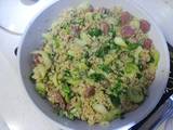 青菜牛肉炒饭