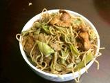 五花肉豆角焖面