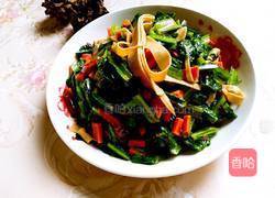 豆皮火腿炒油麦菜的做法图解11