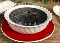 党参红枣黑米粥