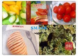 创意健康鸡肉色拉的做法图解1