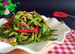 猪耳朵豆角丝炒肉