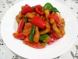 彩椒炒鸡柳