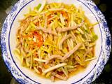 鲁菜大师蒋家菜蒜黄肉丝