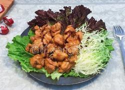 甜辣味蜂蜜炸鸡沙拉