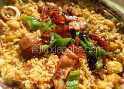 咖喱鱼丸腊肉饭