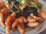 鸡爪烧海带豆腐皮
