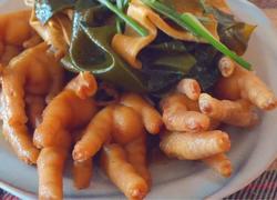 鸡爪烧海带豆腐皮