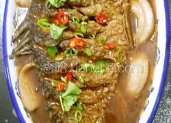 鲁菜大师蒋家菜酱烧炖鲤鱼