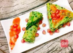 菠菜虾皮鸡蛋饼的做法图解1