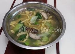 青菜香菇玉米面条