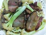 腊肉炒花菜