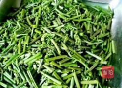厥菜炒肉的做法图解2