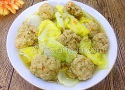娃娃菜肉圆汤