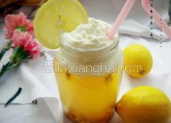 乌龙茶百香果奶盖
