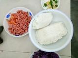 甘蓝火腿蛋炒米的做法[图]