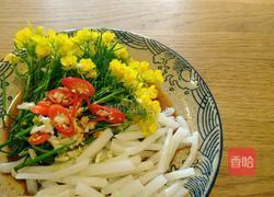 油菜花拌银条的做法图解2