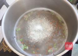 黑芝麻肉糜蔬菜粥的做法图解4