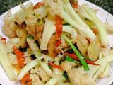 腊肉炒花菜