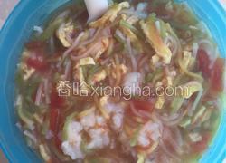 虾仁蛋饼面