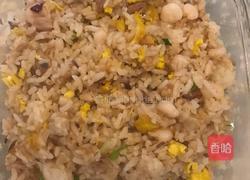 金枪鱼虾仁蛋炒饭的做法图解6